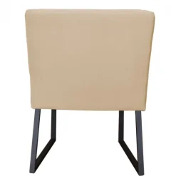 Outlet HomingXL Eetkamerstoel - Hengelo - geschikt voor ronde tafel - stof Element beige 06