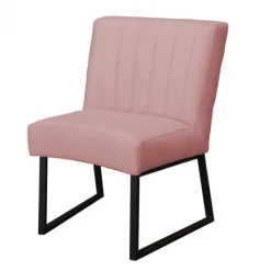 Outlet HomingXL Eetkamerstoel - Hengelo - geschikt voor ronde tafel - stof Element lichtroze 18