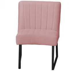 Outlet HomingXL Eetkamerstoel - Hengelo - geschikt voor ronde tafel - stof Element lichtroze 18