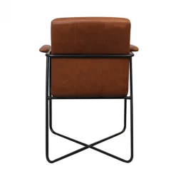 Bo Lundgren Eetkamerstoel - Henry - leer Vintage cognac