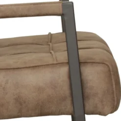 Hot Bo Lundgren Eetkamerstoel - Jupiter - stof Cowboy retro lederlook taupe