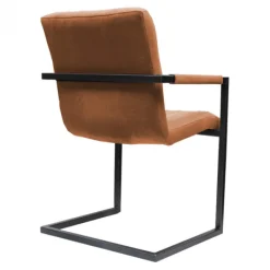 HomingXL Eetkamerstoel - Lara met leuning - stof Element bruin 07