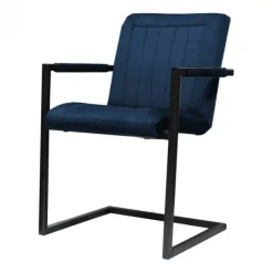 HomingXL Eetkamerstoel - Lara met leuning - stof Element blauw 13