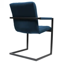 HomingXL Eetkamerstoel - Lara met leuning - stof Element blauw 13