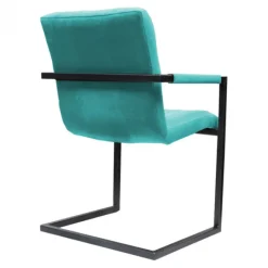 HomingXL Eetkamerstoel - Lara met leuning - stof Element turquoise 15
