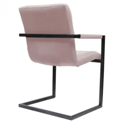 New HomingXL Eetkamerstoel - Lara met leuning - stof Element lichtroze 18