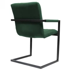 Hot HomingXL Eetkamerstoel - Lara met leuning - stof Element groen 12