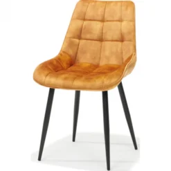 Hot Bo Lundgren Eetkamerstoel - Loena - stof Adore Goud