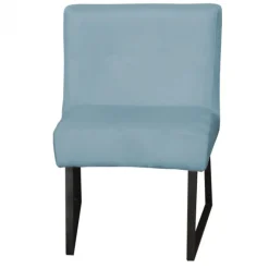 Discount HomingXL Eetkamerstoel - Rotterdam - geschikt voor ronde tafel - stof Element lichtblauw 16