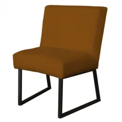 HomingXL Eetkamerstoel - Rotterdam - geschikt voor ronde tafel - stof Element bruin 07