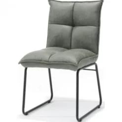 Clearance Bo Lundgren Eetkamerstoel - Soft - lederlook Missouri Groen