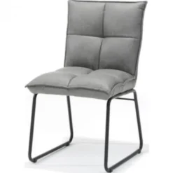 New Bo Lundgren Eetkamerstoel - Soft - lederlook Missouri Grijs