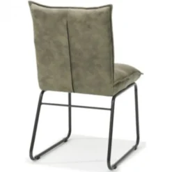 New Bo Lundgren Eetkamerstoel - Soft - stof Cowboy retro lederlook Olijfgroen