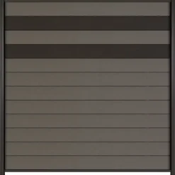 Online Elephant Schutting composiet Mix & Match antraciet/ aluminium (180 x 180 cm)