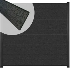 Sale Elephant Schutting composiet Mix & Match Shou Sugi Ban antra alu (180 x 180 cm)