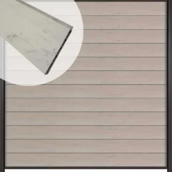 Outlet Elephant Schutting composiet Mix & Match bicolorgrijs (180 x 180 cm)