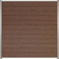 Best Elephant Schutting composiet Mix & Match donkerbruin - blank (180 x 180 cm)