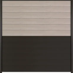 Best Elephant Schutting composiet Mix & Match grijs/aluminium (180 x 180 cm)