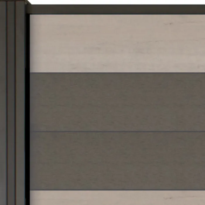 Hot Elephant Schutting composiet Mix & Match rockgrey/ bicolorgrijs (180 x 180 cm)