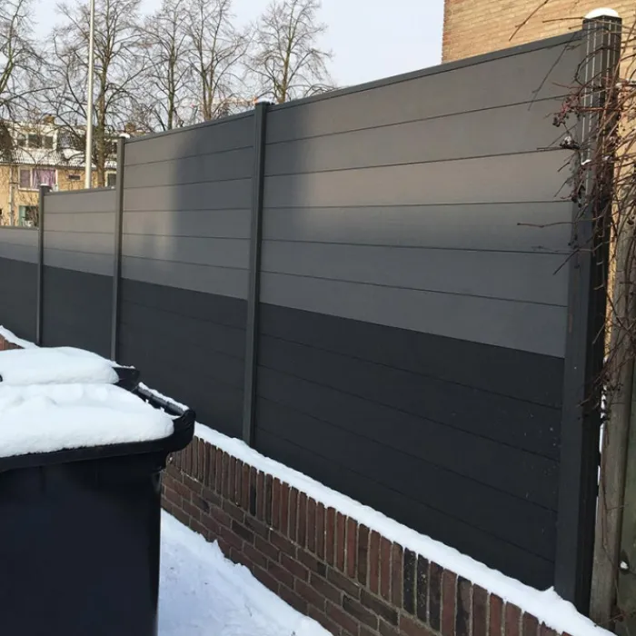 Hot Elephant Schutting composiet Mix & Match rockgrey/ bicolorgrijs (180 x 180 cm)