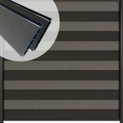 Online Elephant Schutting composiet Mix & Match rock grey/ antraciet (180 x 180 cm)