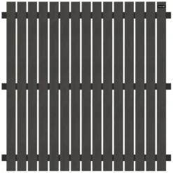 Online Elephant Schutting set composiet Dark Line antraciet met antraciet aluminium frame (7,54 meter)