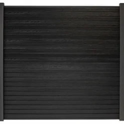 Discount Elephant Zelfbouw schutting composiet Modular Rhombus Zwart met alu accessoires (180 x 180 cm)