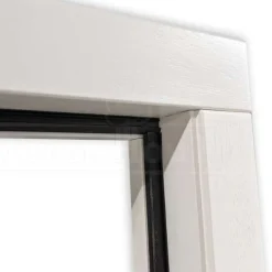 Discount TrendHout Enkele plaatdeur XL met kozijn - linksdraaiend - wit - 1200 x 2115 mm incl. beslag