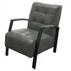 Hot HomingXL Fauteuil - Elba - lederlook Missouri antraciet 09