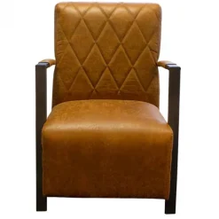 HomingXL Fauteuil - Isabella - lederlook Missouri cognac 03