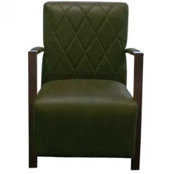 Online HomingXL Fauteuil - Isabella - leer Colorado groen 08