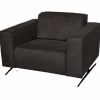 Outlet HomingXL Fauteuil - Lambada - leer Colorado antraciet 01