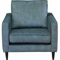 Discount Bo Lundgren Fauteuil - Linje - velours Adore blauw 158