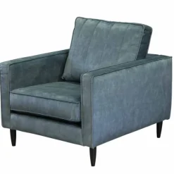Discount Bo Lundgren Fauteuil - Linje - velours Adore blauw 158