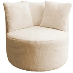 Online Bo Lundgren Fauteuil - Rondo - bunny stof Lapit wit