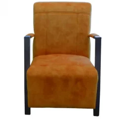 Best HomingXL Fauteuil - Rosetta - velours Adore cognac 28