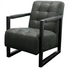 Hot HomingXL Fauteuil - Salina - lederlook Missouri antraciet 09