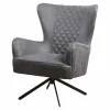 Outlet Bo Lundgren Fauteuil Daley | lederlook Soft antraciet