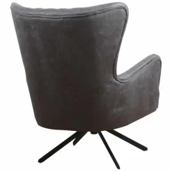 Outlet Bo Lundgren Fauteuil Daley | lederlook Soft antraciet