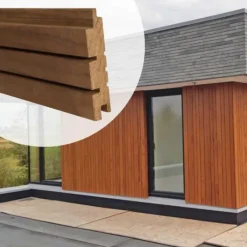 New Elephant Gevelbekleding Thermo Radiata Pine stripes S 2,8 x 14 cm