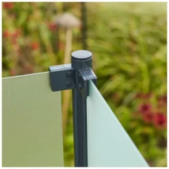 Plus Danmark Glasplaat - Gehard mat glas 8,76 mm tbv ronde palen (90 x 91 cm)