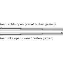 Online TrendHout Glazen schuifwand - Rechts schuivend - H 2270 mm x B max. 3405 mm - RAL 9016 verkeerswit