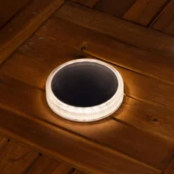 Outlet HomingXL Grondspot solar - Rond - Helder wit