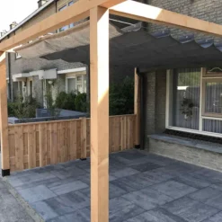 Outlet Wovar Harmonica schaduwdoek antraciet - 290 x 500 cm