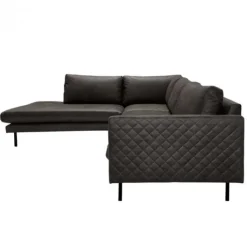 Sale HomingXL Hoekbank - Daisy - links - leer Colorado antraciet 01