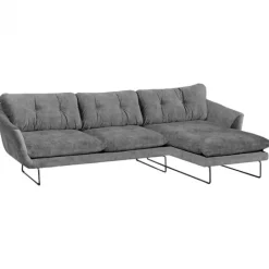 Hot Bo Lundgren Hoekbank - Kuddar - rechts - velours Adore grijs 180