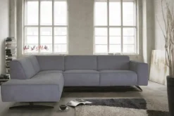 Online HomingXL Hoekbank - Lambada - rechts - stof Mine grijs 180