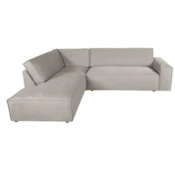 Outlet Dutch by HomingXL Hoekbank - Marken - links - Bjorn grof geweven beige 24