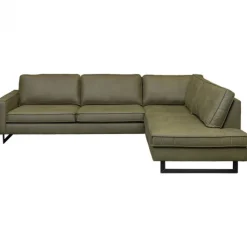 Sale HomingXL Hoekbank - Riverdance - rechts - leer Dalton groen 14