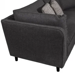 Sale HomingXL Hoekbank - Samba - links - stof Monet zwart/grijs 95